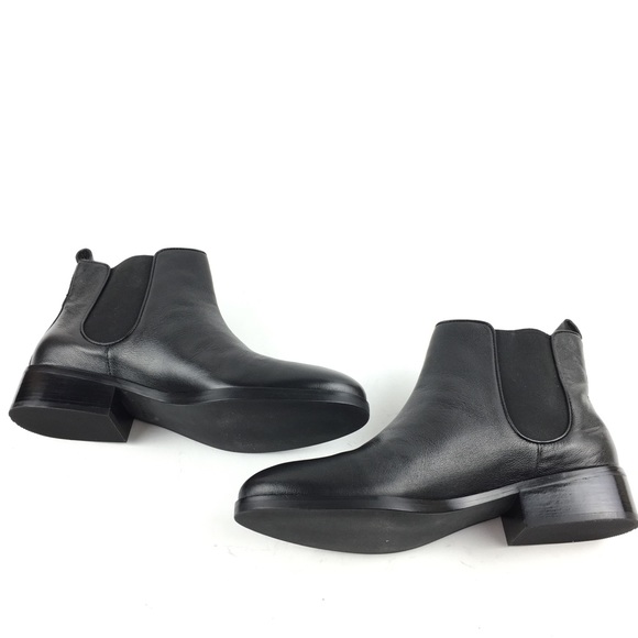 New Cole Haan Boots Landsman Black Leather Chelsea - Picture 5 of 8